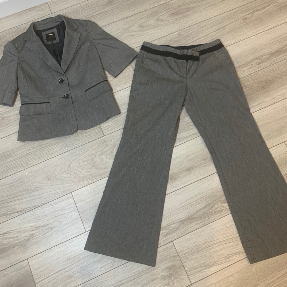 The Limited Grey Pant Suit